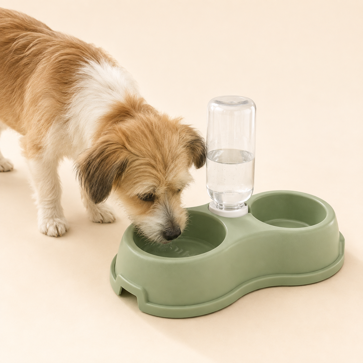Double Bowl Feeding Station